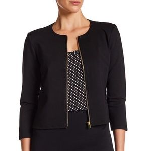 NWT Philosophy front zip ponte blazer • medium